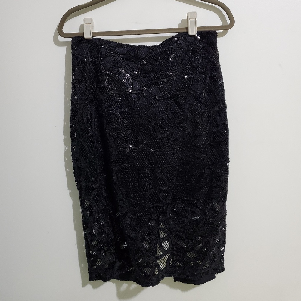 Express W's Sequin Skirt w/ Slit